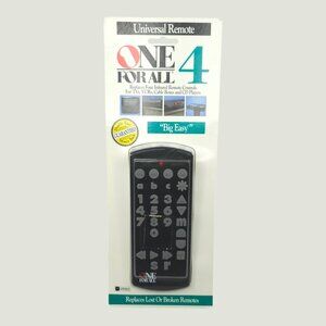One For All URC2086 Universal Remote 4 Devices BIG EASY Large Buttons NEW Sealed